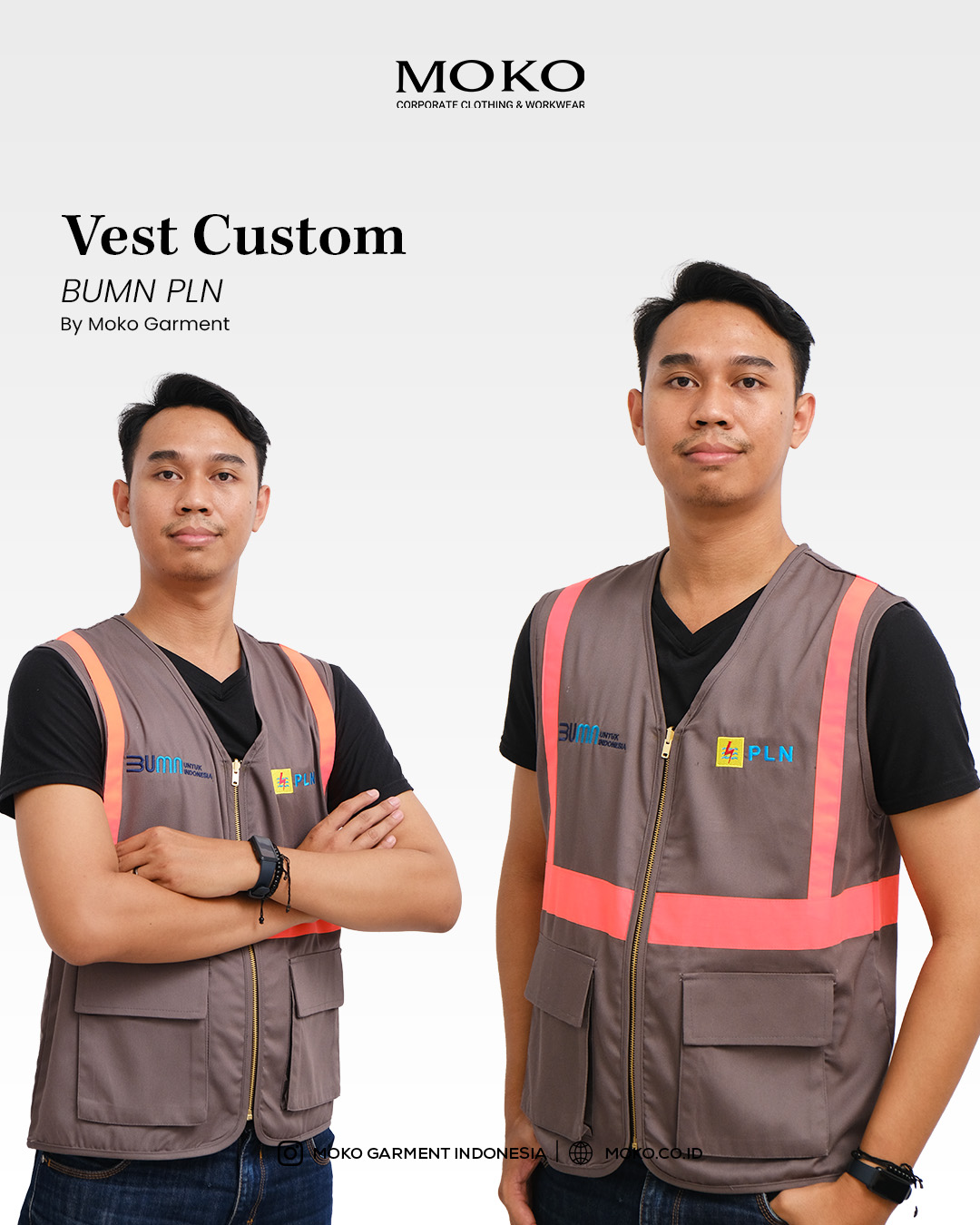 Rompi Brown Custom BUMN PLN