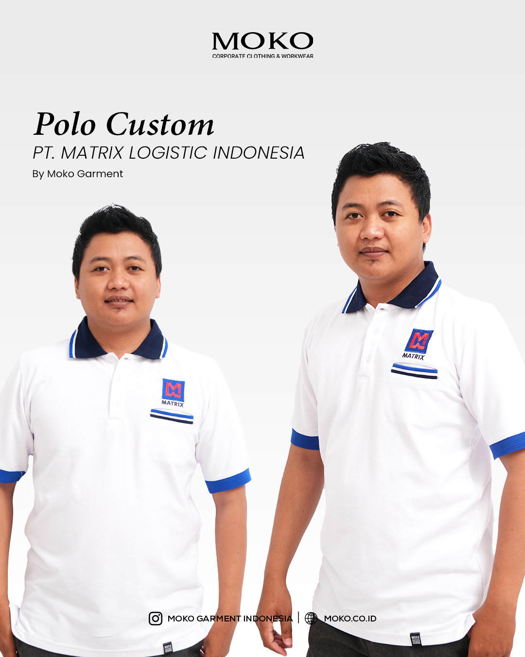 Baju Polo Custom PT Matrix Logistic Indonesia