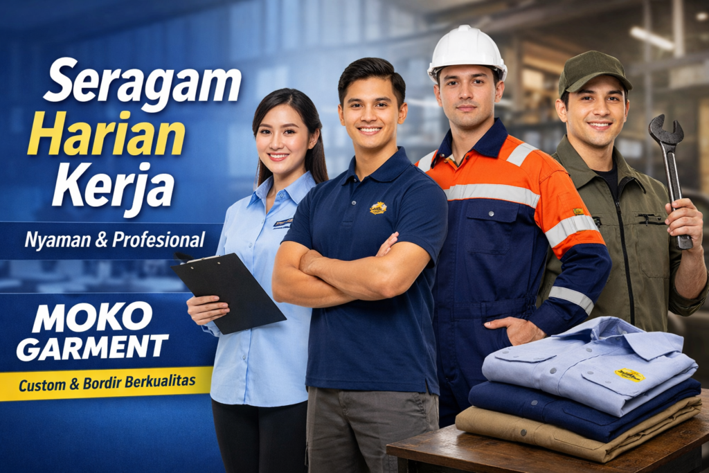 Seragam Harian Kerja yang Nyaman dan Profesional untuk Perusahaan