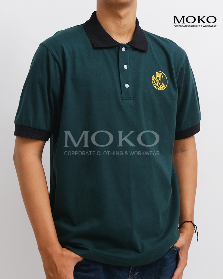 Seragam Custom Kaos Polo Hijau Tosca yang Elegan